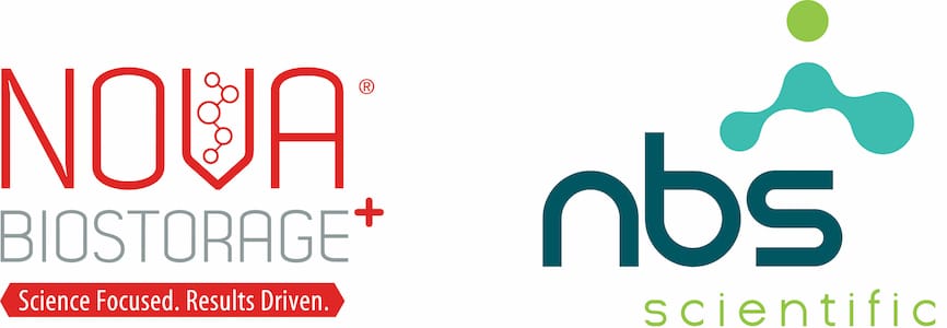 Our old Nova Biostorage+ logo and our new NBS Scientific logo