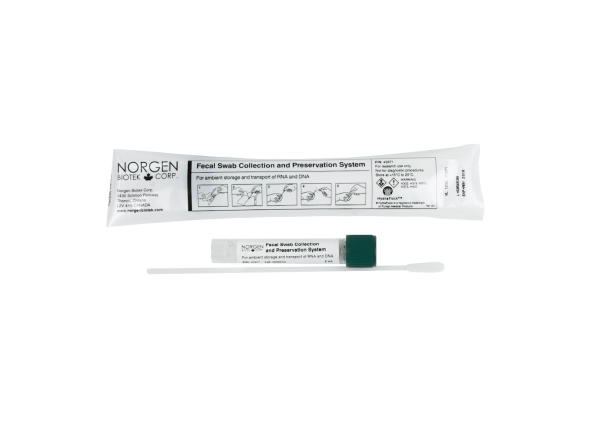 A fecal swab collection and preservation system by Norgen Biotek