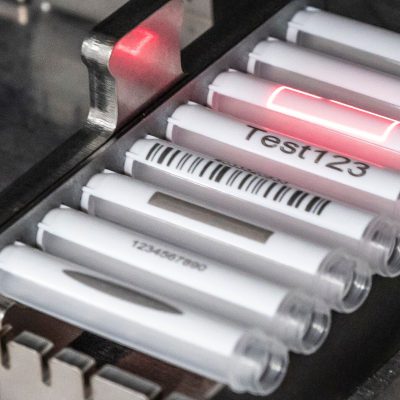 Tubes laser-etched by the information marking systems by AFYS3G