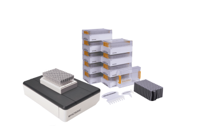 A Micronic starter pack standard with push caps